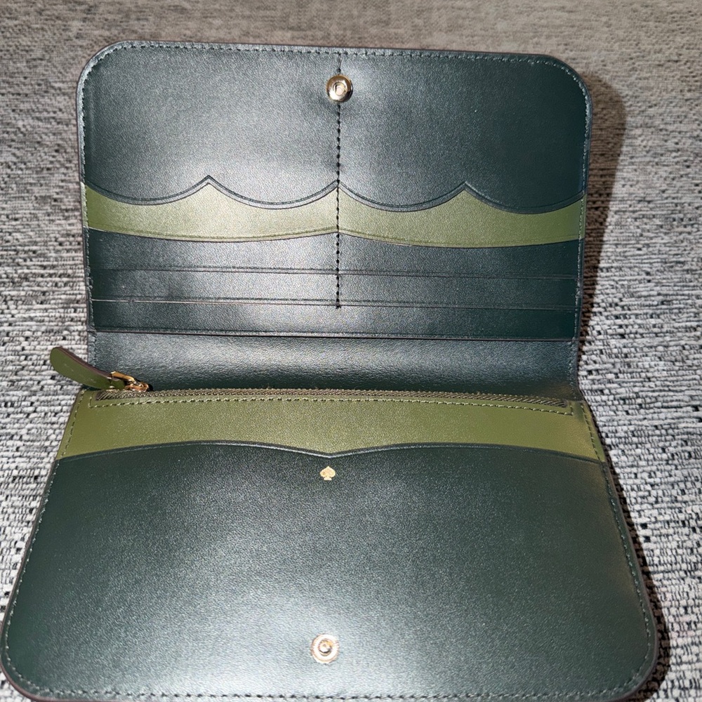 Kate Spade Green Clutch Wallet